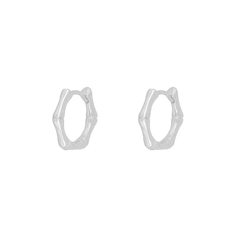 ChooseMe Luxury Gold & Silver Filled Opal Zircon Mini Hoop Earrings