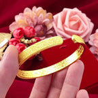 Luxury 14k Gold Original Open Bracelet for Women Bracelet for Party High Quality Not Fade 14 K Gold Jewelry Bangles Bijoux Femme