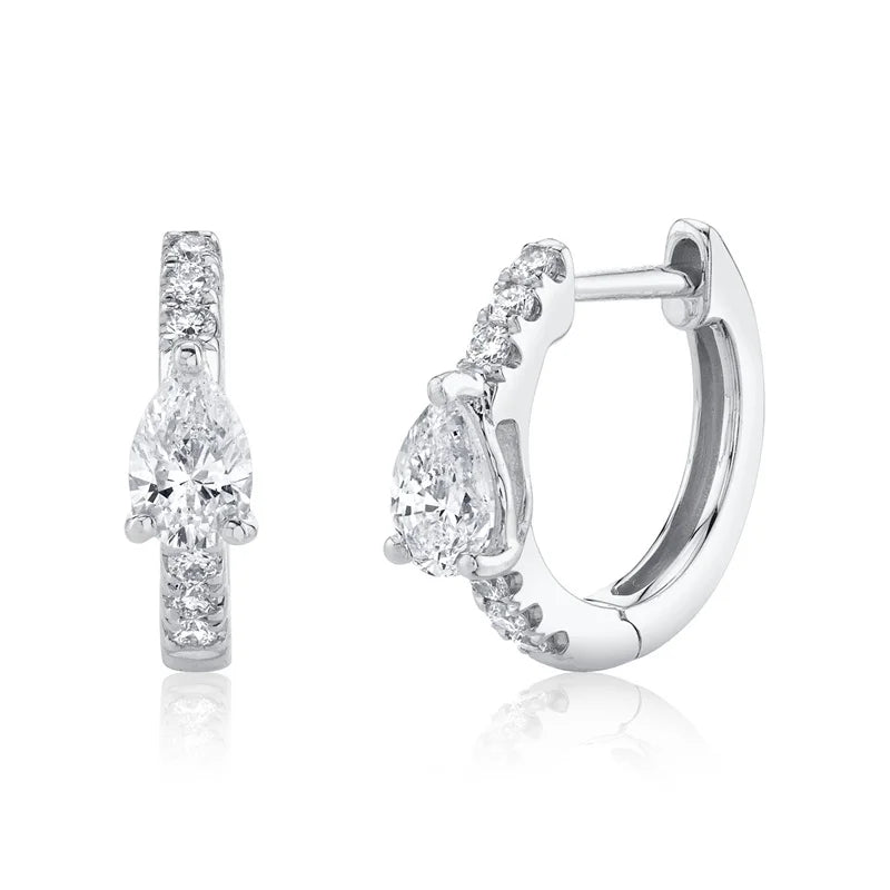ChooseMe Luxury Gold & Silver Filled Opal Zircon Mini Hoop Earrings