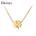 Colliers en acier inoxydable Trèfle à quatre feuilles Style classique Mode Chaîne pour hommes Collier pour femmes Bijoux Pendentif Collier Cadeaux NOUVEAU