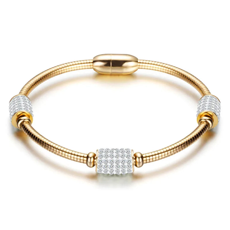 Saint Benedict Medal Cuff Charm Bangles Bracelets Gold/Silver Color Stainless Steel Wire Pulseira Bangle Jewelry for Women