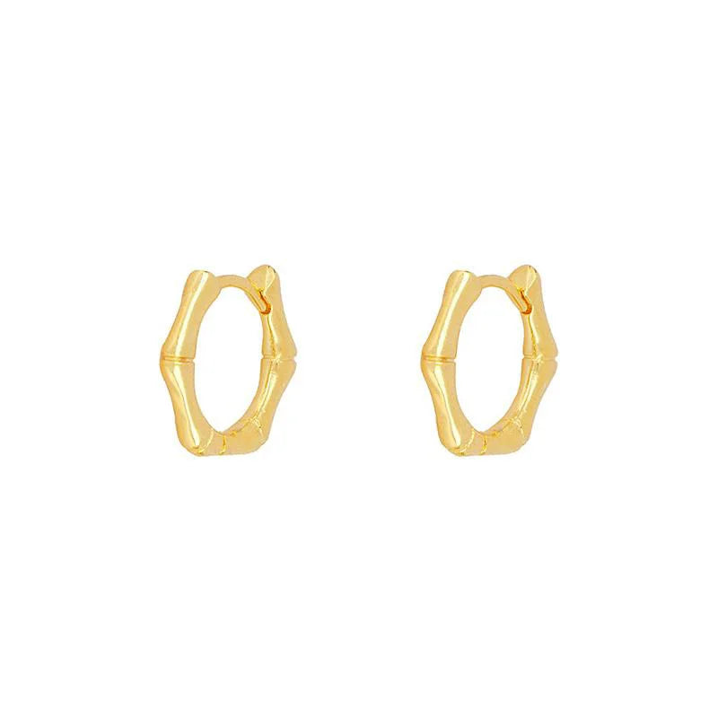 ChooseMe Luxury Gold & Silver Filled Opal Zircon Mini Hoop Earrings