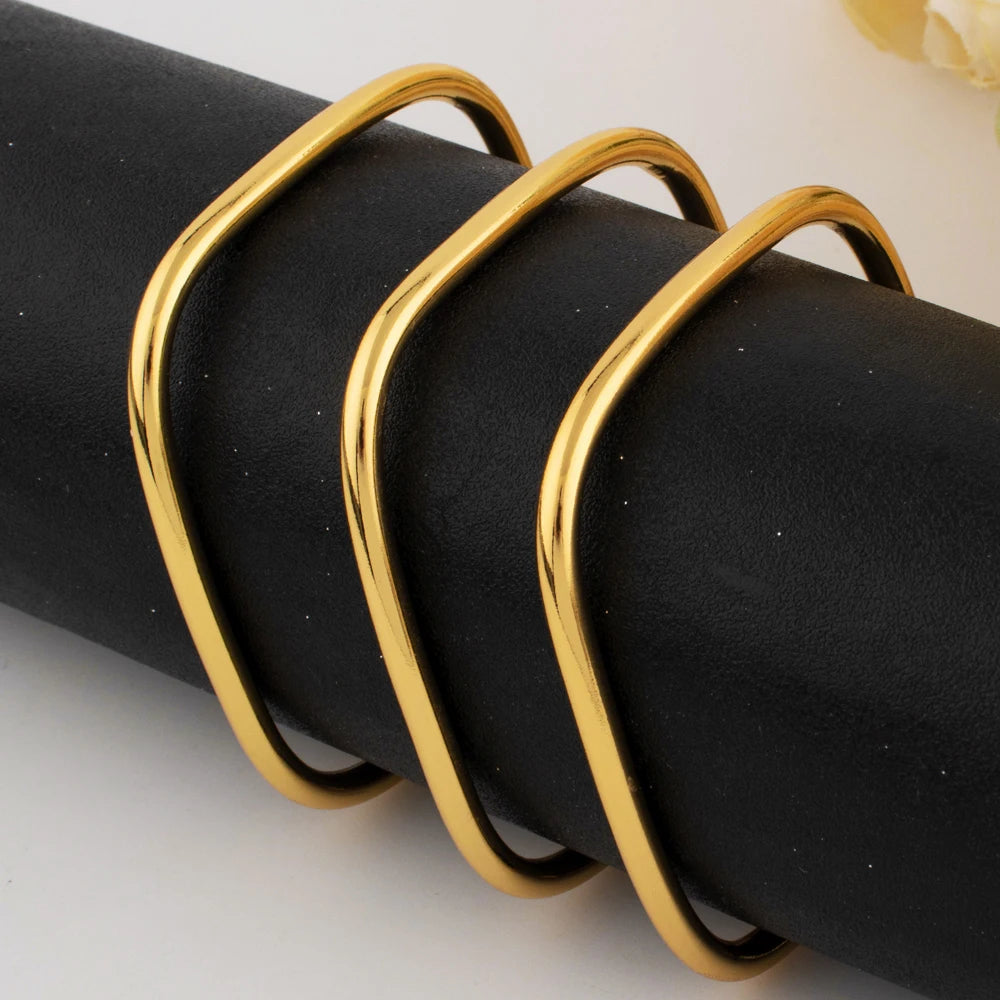 retro gold-plated bracelet simple hip-hop punk personality fashion high stainless steel italian men personalized steel bracelet
