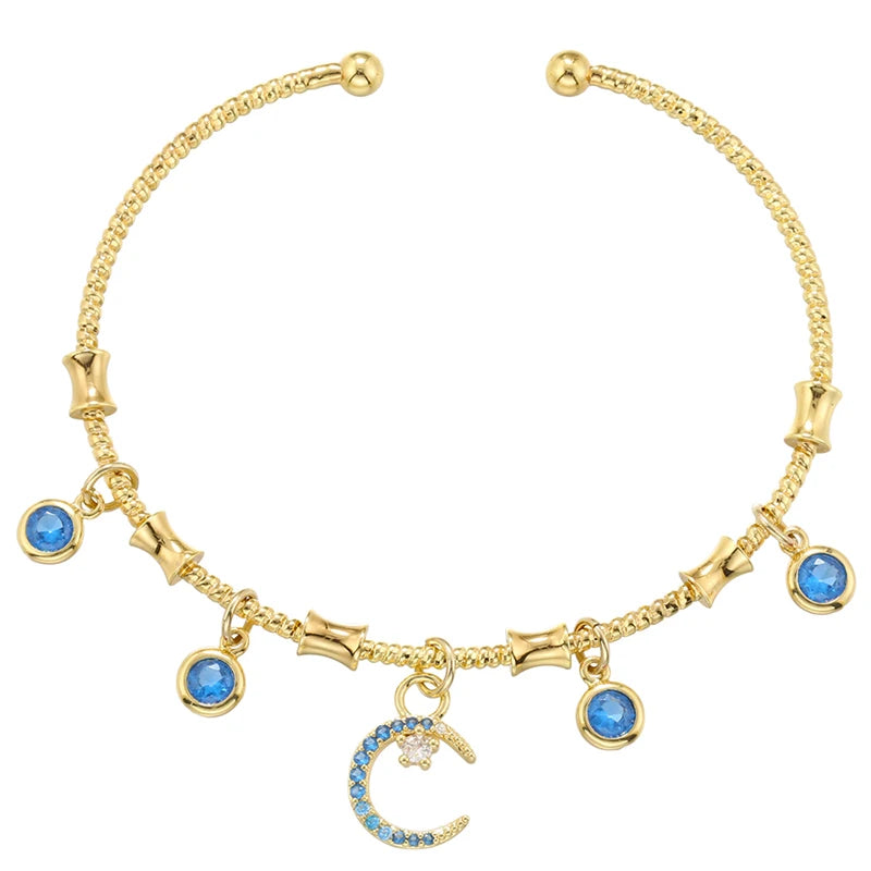 ChooseMe Gold-Color Romantic Round Charm Bracelet VL338