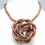 Collier Serpent Torsadé Flexible en Fer 5mm 90cm Bijoux Pliables 12 Couleurs Disponibles