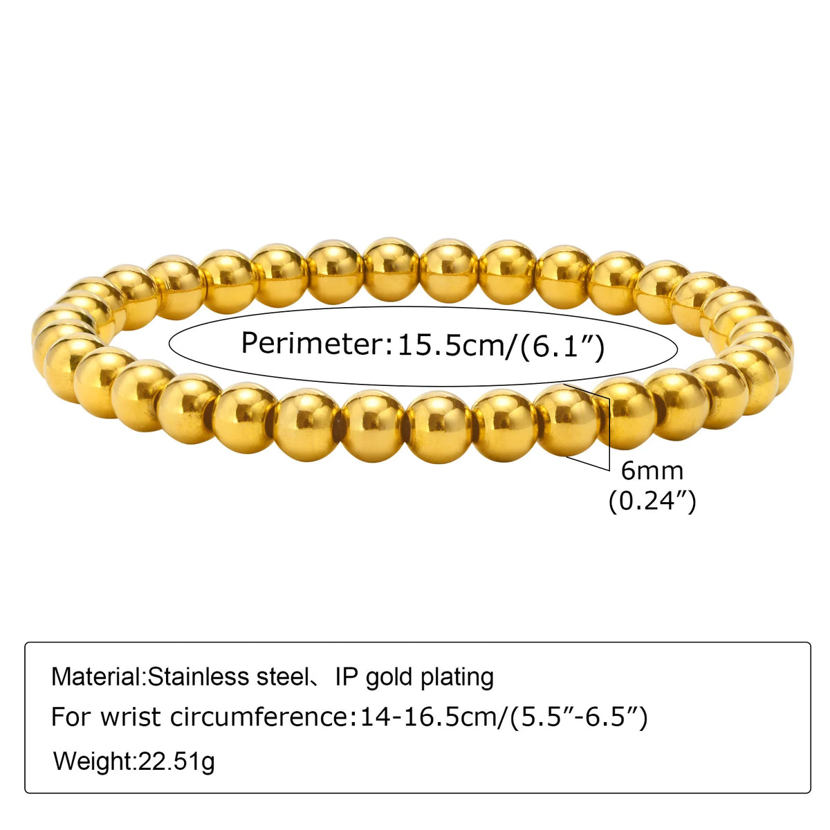 ChooseMe Gold Plated Layering Link Chain Bracelet