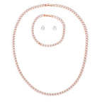 ChooseMe Luxury Water Drop Zirconia Bridal Jewelry Set