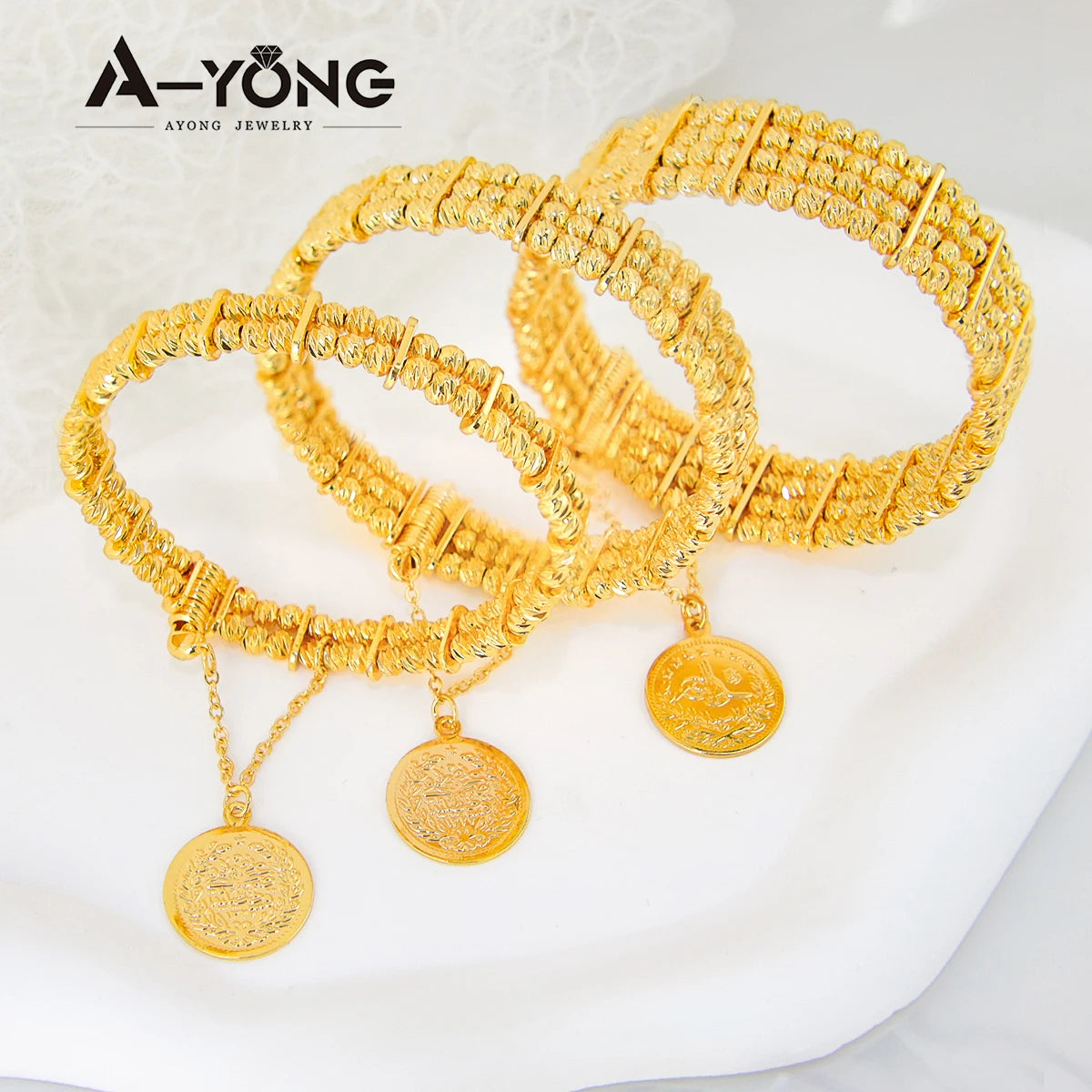 Arabic Islamic Multi Layer Beads Dubai Bangle Bracelet