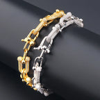 Bracelet de déclaration ras-de-cou et bracelet jonc de luxe en émail rétro et cuivre, avec cristaux et zircon, pour femme, idéal comme cadeau.