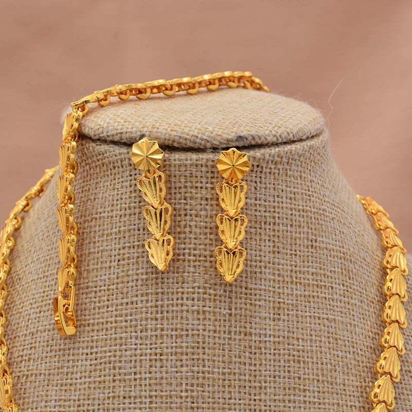 ChooseMe Ethiopian Gold-Color African & Arabian Charm Jewelry Set