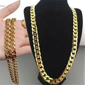 Classic High Quality Smooth Lock Chunky Chain Necklace
