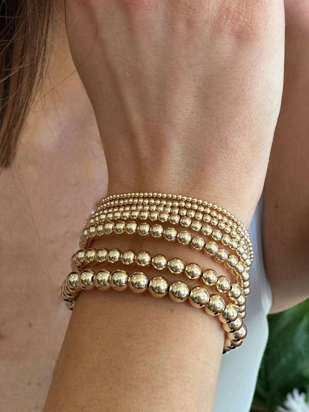 Vintage Minimalist Handmade Beaded Bracelet Set, 7 Pcs/Set
