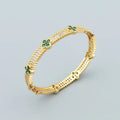 Fashion Luxury Lucky Geometry Cubic Ziron Engagement Bridal Bracelet Finger Ring copper Classic Lady Gift
