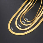 Amaxer Waterproof Filmy Snake Chain Bracelet for Women Girl Herringbone Stainless Steel Party Jewelry Friend Gifts