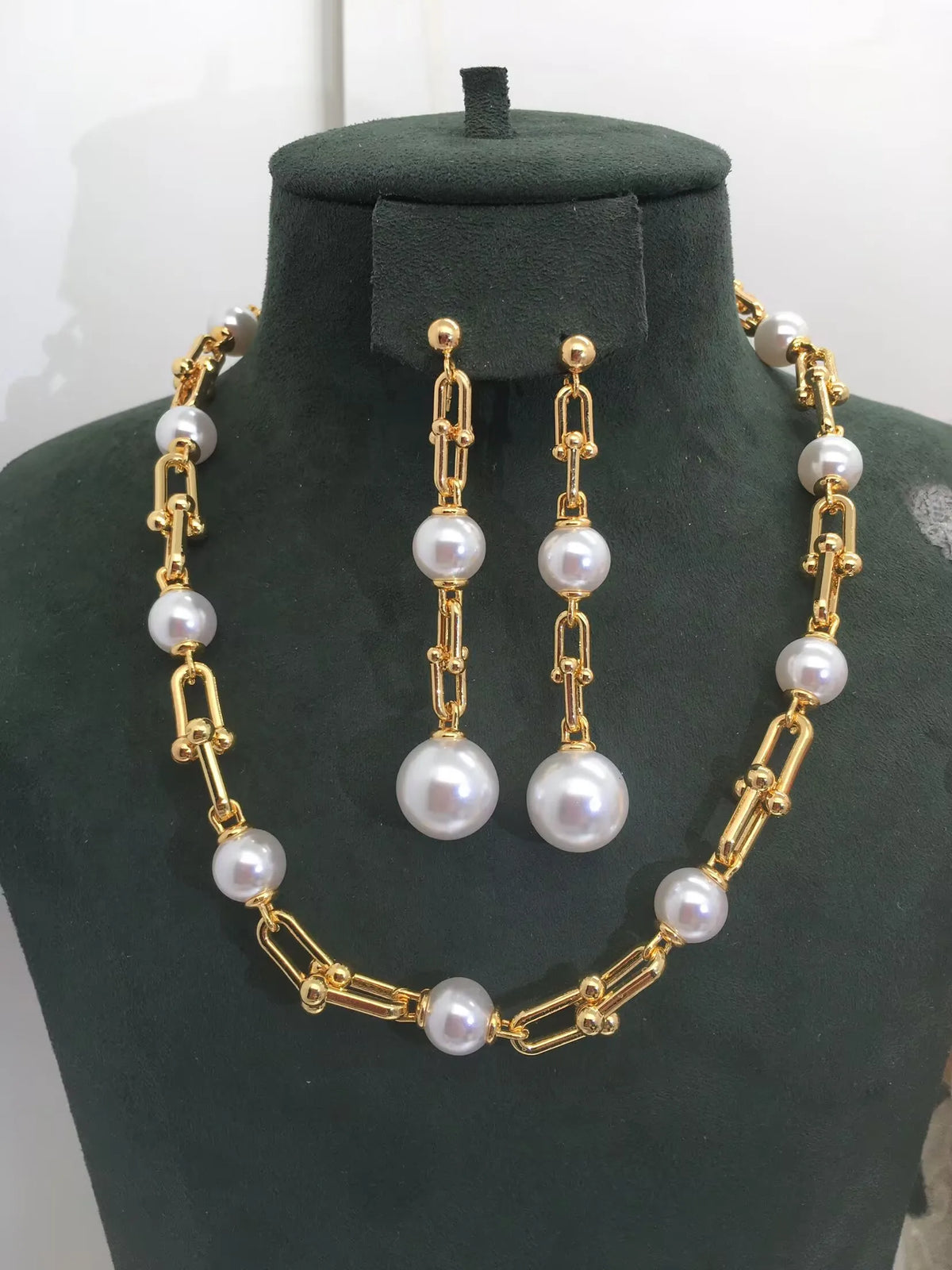 ACCKINGTrendy Fashion3PCS Luxury Waterdrop Indian Jewelry Sets For Women Wedding Party Indian Dubai Bridal jewelry Set