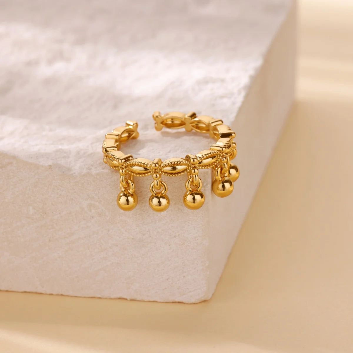 Stainless Steel Chunky Wide Geometric Open Ring