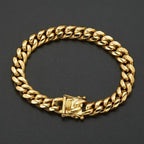 Stainless Steel Curb Cuban Link Chain Bracelet