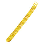 Comfortable Fitting Abacus Fu Character S-Clasp Bracelet For Men & Women 24K Gold AU999 | Skin-friendly, no pressure on wrist
