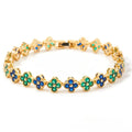 Luxury Four-Leaf Flower Lucky Banquet & Wedding Bracelet