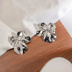 Punk Exaggerated Heavy Metal Irregular Geometric Statement Stud Earrings, 1 Pair