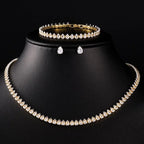 ChooseMe Luxury Water Drop Zirconia Bridal Jewelry Set