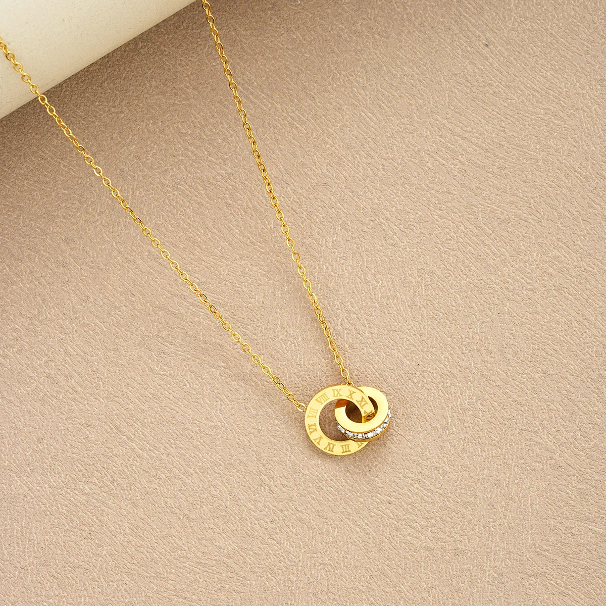 Roman Numeral Interlocking Jewelry Set