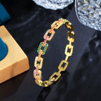 Light Luxury, Beauty, and Elegance Are Intertwined in This Hollow-Out Diamond-Encrusted Niche Design Bracelet