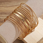 14 Pcs Boho Thick Cuban Chain Bracelet Set