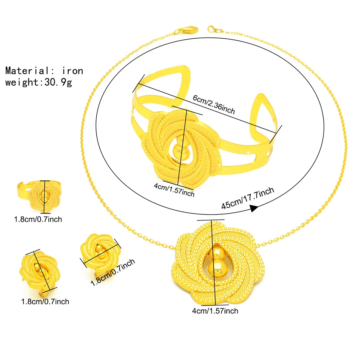 ANIID Nigeria Butterfly Cystal Jewelry Sets For Lady Wedding Ethiopian 24K Gold Color Necklace And Earing Jewellery Dubai Gift