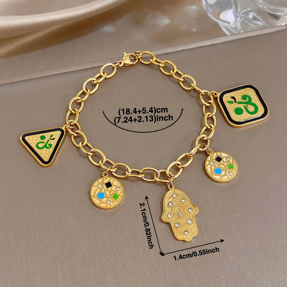 Greatera Classic Buddha's Hand Multi-Element Pendant Bracelet