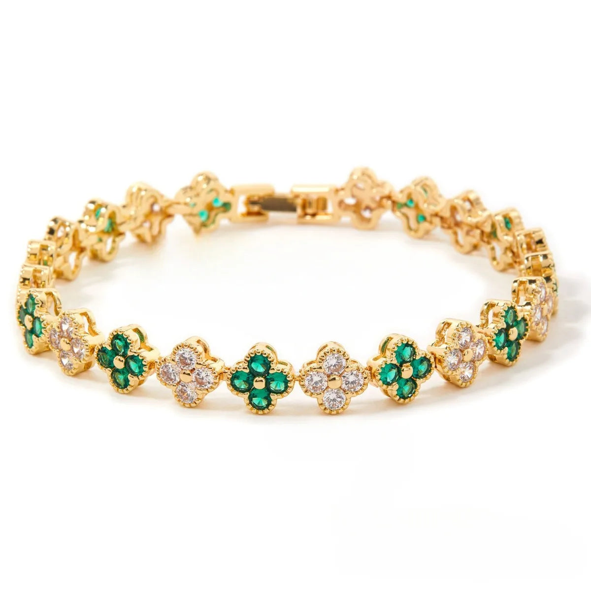 Luxury Four-Leaf Flower Lucky Banquet & Wedding Bracelet