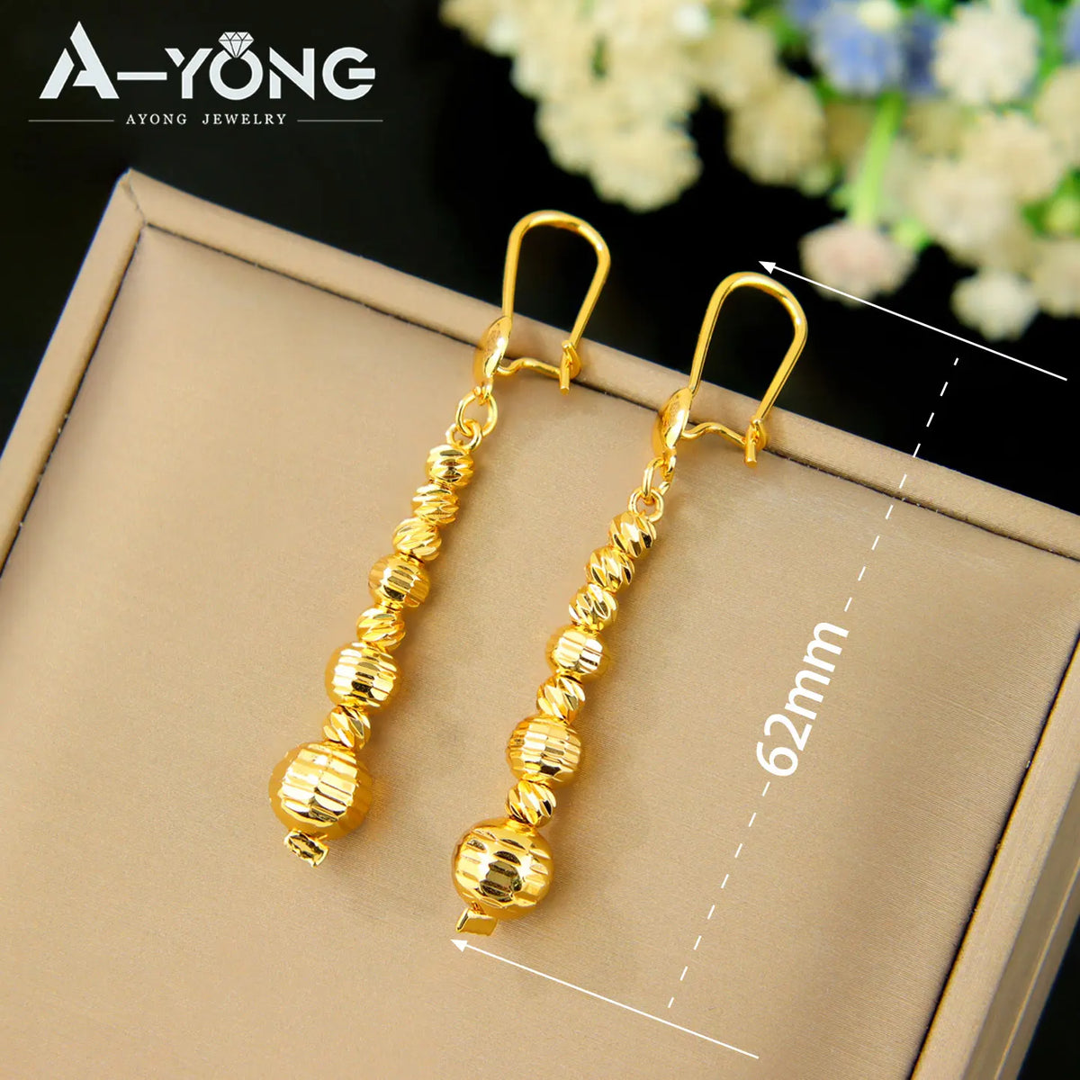 Dubai Fashion Beads Jewelry Set 21k Gold Plated Arabic Muslim Necklace Bracelet Earrings Algeria Women Bridal Wedding Jewelrys