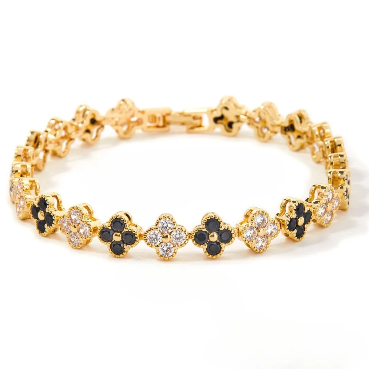 Luxury Four-Leaf Flower Lucky Banquet & Wedding Bracelet