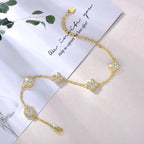 Clover VVS1 Lab-Diamond Four-Leaf Chain Bracelet with GRA Certificate