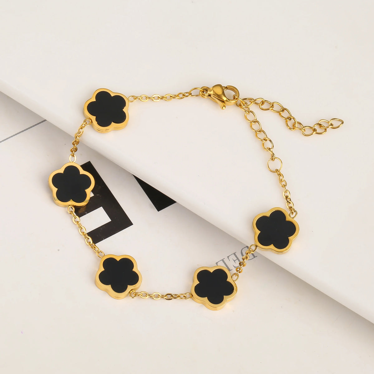 Stainless Steel Non Fading Minimalist Creative Plant Live Leaf Petal Flower Pendant Necklace Earrings Bracelet Jewelry Set