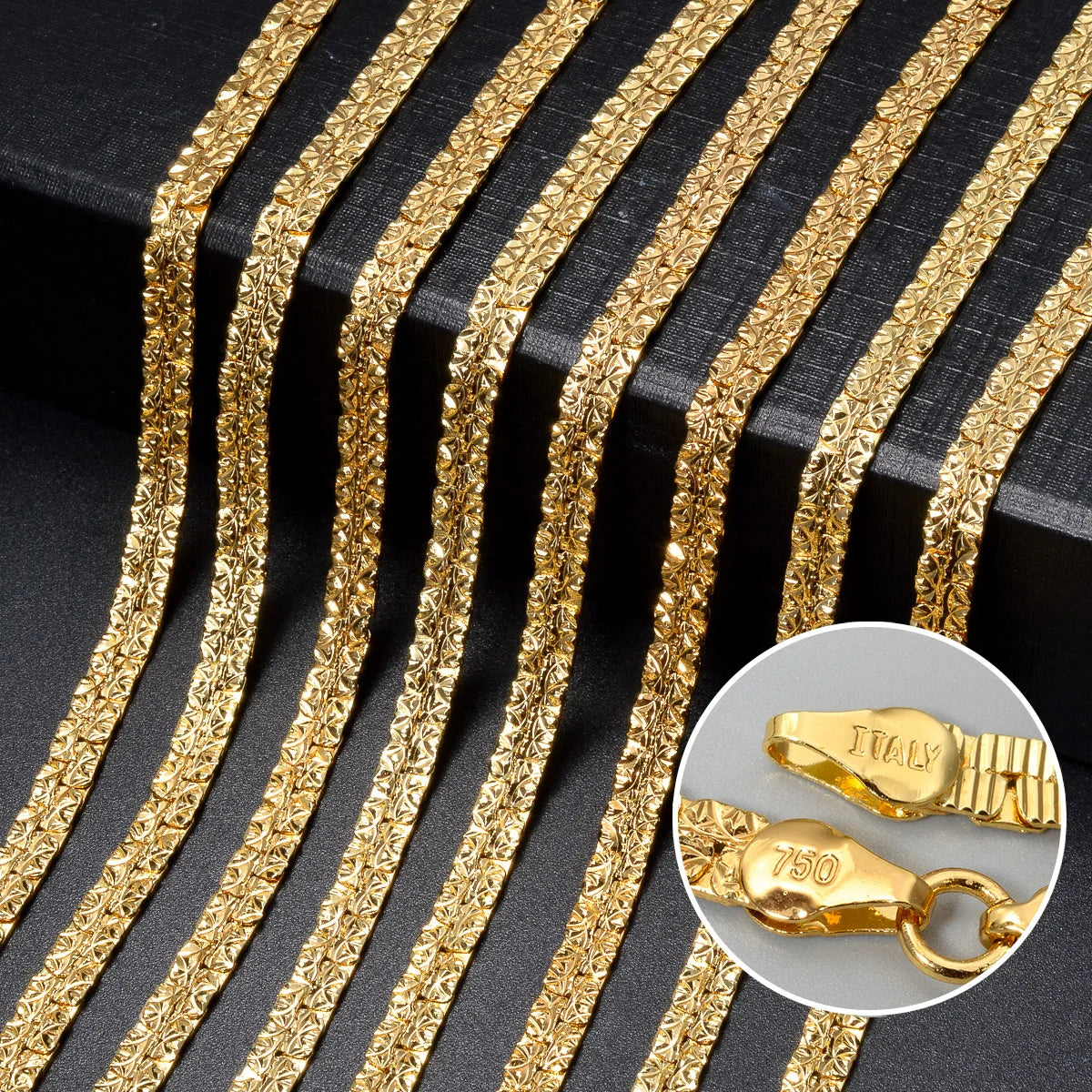 2026 Fashion Copper Necklace Luxury Dubai Gold Plated Jewelry Bridal Wedding Neck Chain Women Accessories Christmas Gift