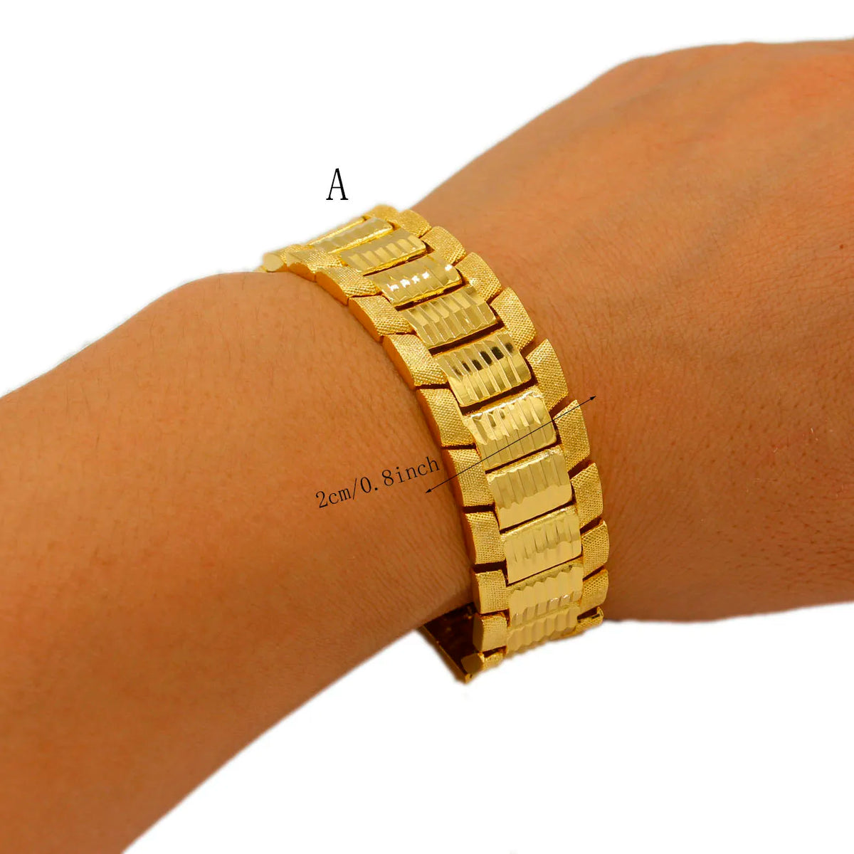 Adixyn(4 desigh)Luxury Gold Color Dubai Chain Link Bracelets For Women Men African Ethiopian Bangles Wedding Jewelry Party Gifts