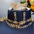 GODKI 4PCS Luxury Green purple Mixed Big Statement Jewelry set For Women Wedding Cubic Zircon CZ African Dubai Bridal Jewelry