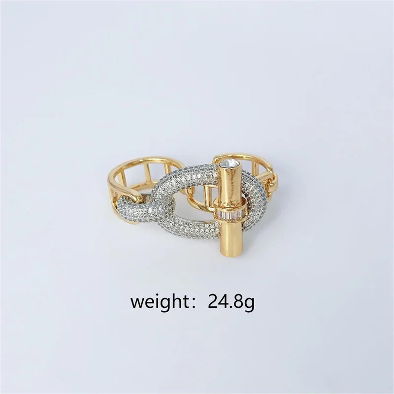 ChooseMe Buckle Necklace Bracelet Ring Earrings Set