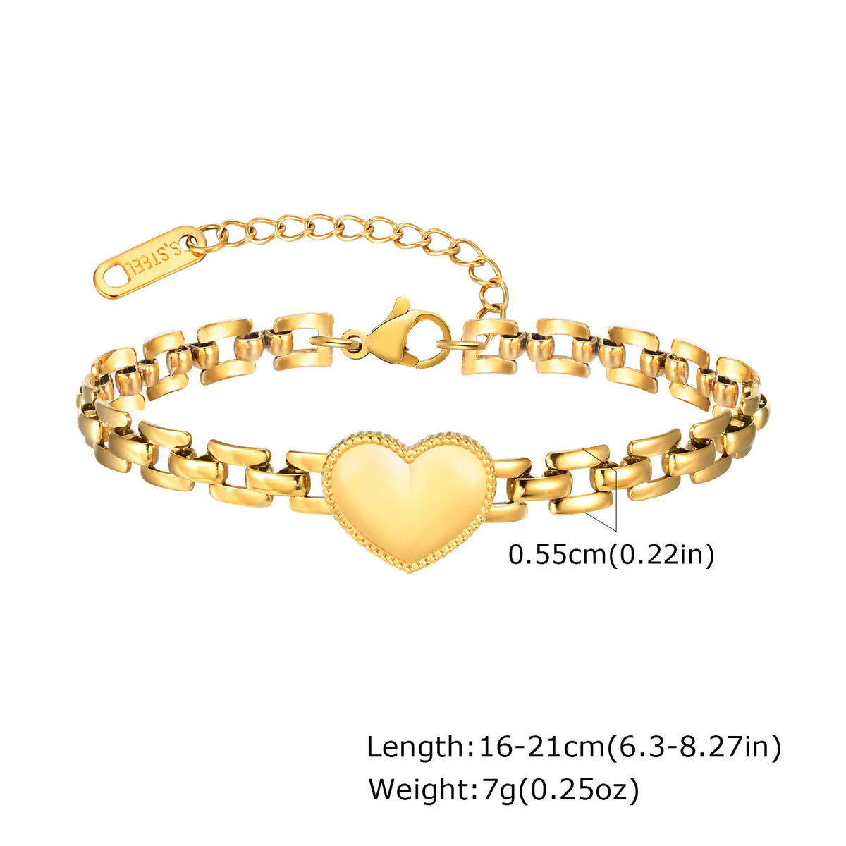 ChooseMe Gold Plated Layering Link Chain Bracelet
