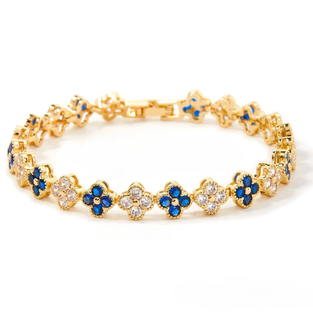 Luxury Four-Leaf Flower Lucky Banquet & Wedding Bracelet