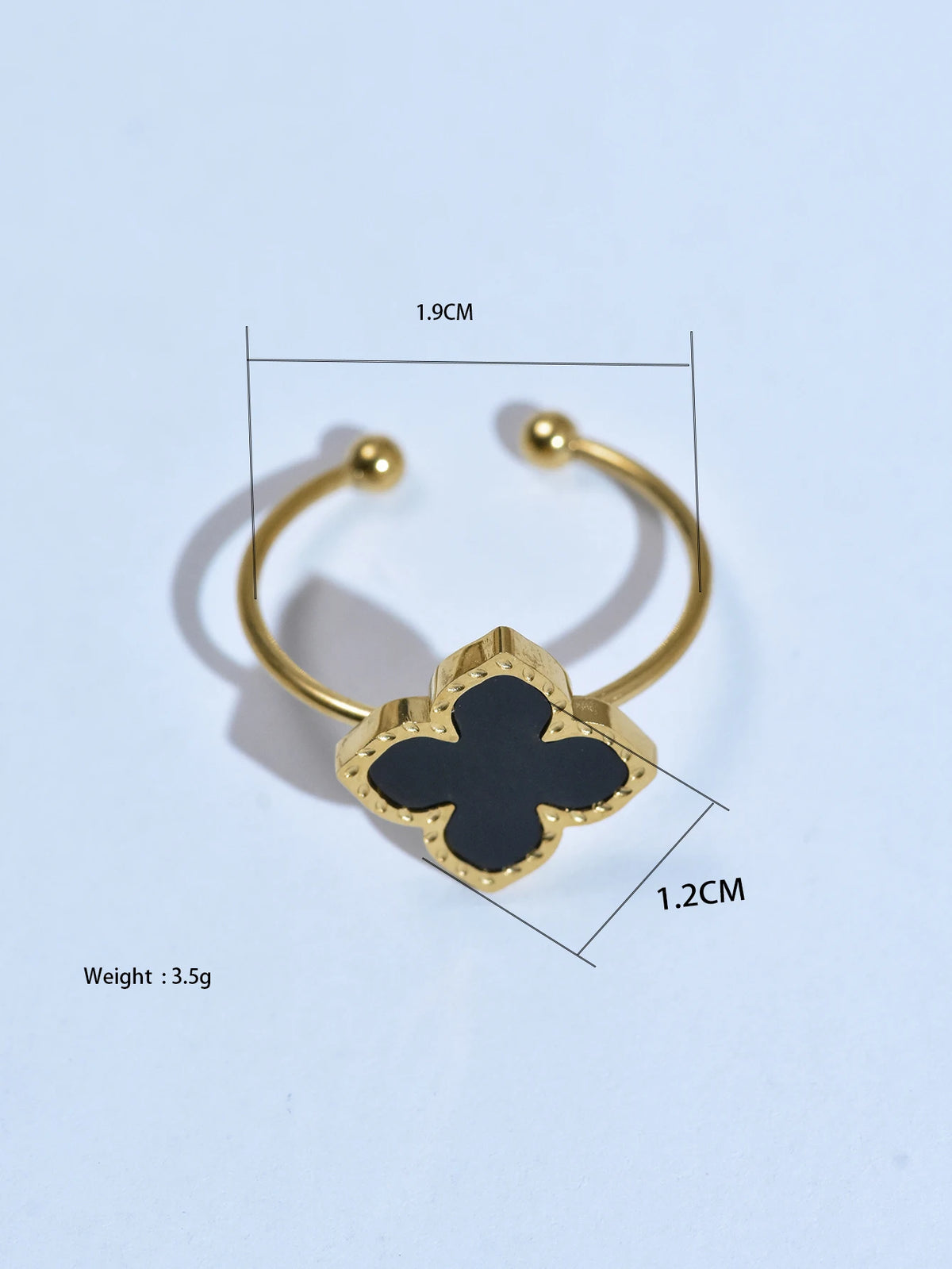6 Pcs Clover Necklace, Bracelet, Bangle, Earring & Ring Jewelry Set