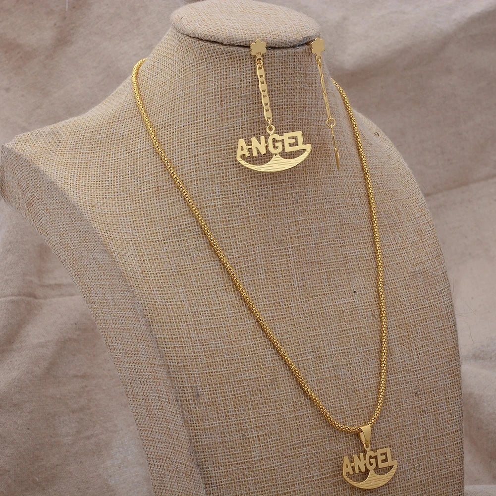 ChooseMe Gold-Color Trendy African Arabian Charm Wedding Jewelry Set
