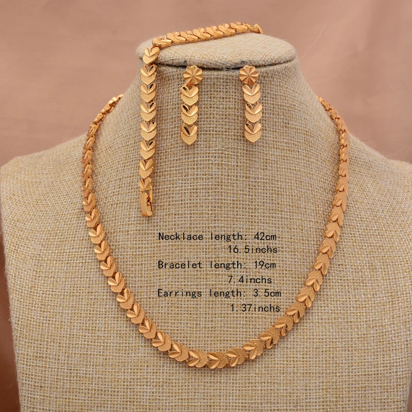 ChooseMe Ethiopian Gold-Color African & Arabian Charm Jewelry Set