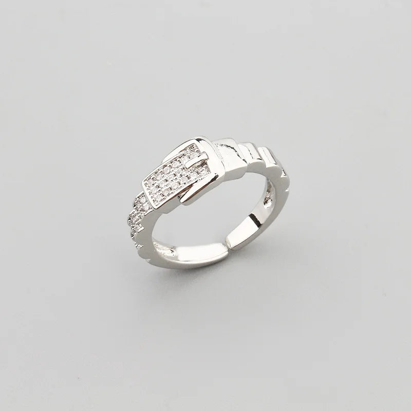 Classic Copper Luxurious Cubic Ziron Women  Statement Ring Lady Fashion Jewelry Bracelet Lady Gift