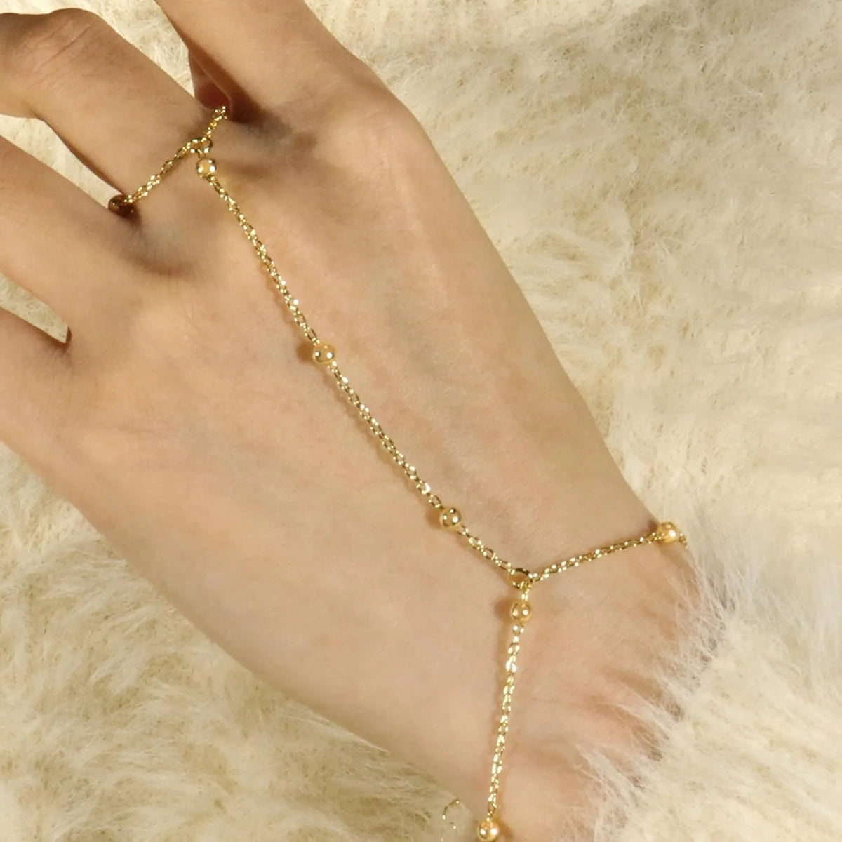 ChooseMe K-Gold Plated Trendy Hand Chain Bracelet
