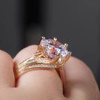 Gorgeous Solitaire Zirconia Bridal Wedding Rings Gold Color Engagement Party Brilliant Women Jewelry Anillos De Mujer Кольцо