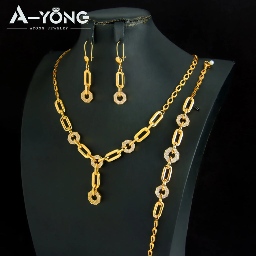 ChooseMe Italian Zirconia Arabic Jewelry Set