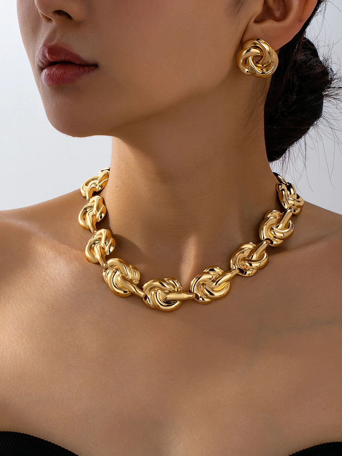 ChooseMe Summer Luxury High-End Women's Metal Jewelry Set