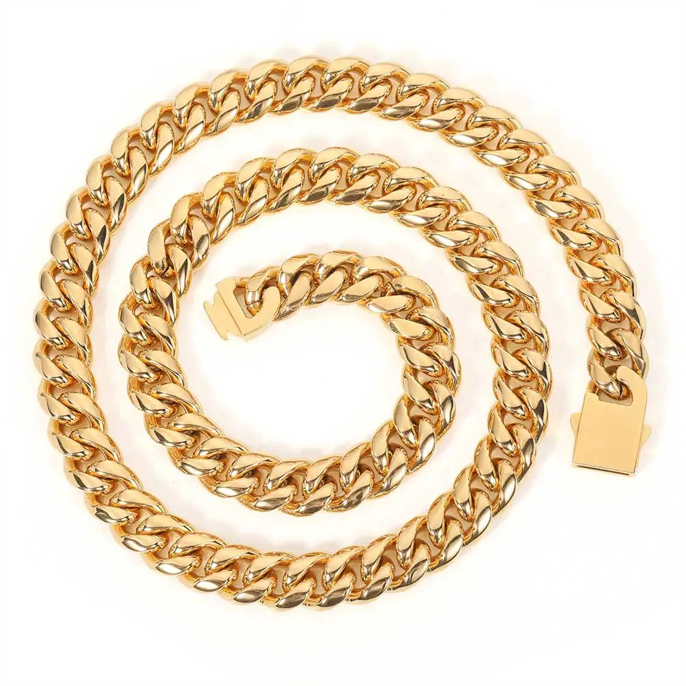316L Stainless Steel Miami Cuban Link Chain
